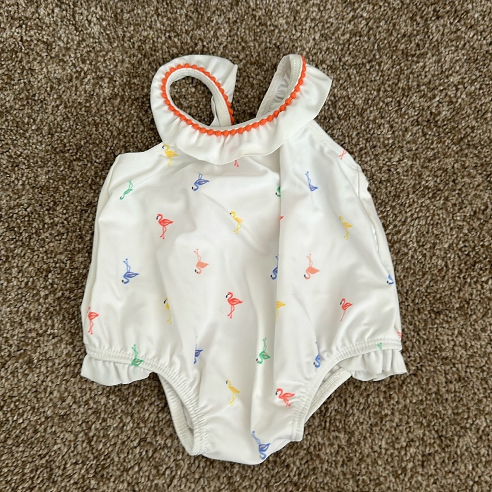 Janie and Jack Flamingo Bathing Suit (0-3 Months)